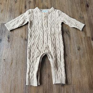 3/20$ Old Navy So Soft Cable Knit Baby Romper size 6-12 months